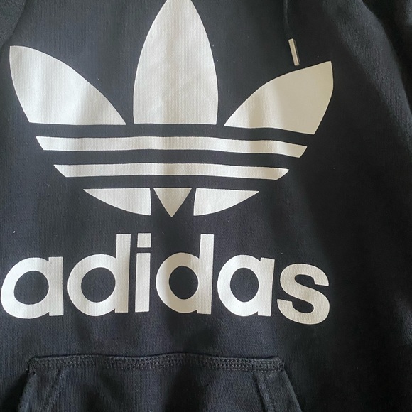 Adidas black hoodie with front pocket. - Picture 6 of 6
